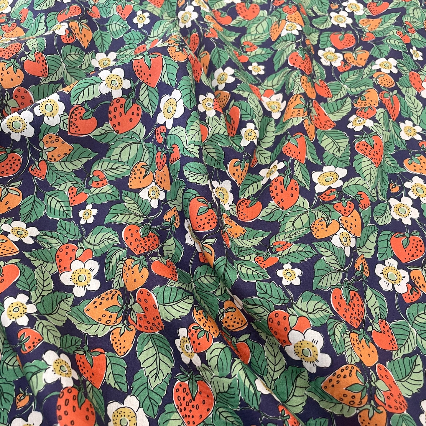 Liberty Fabrics Strawberry Dream C Tana Lawn Cotton