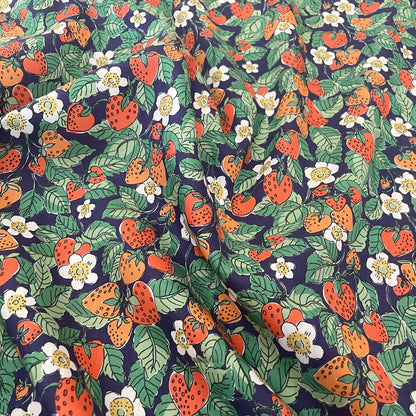 Liberty Fabrics Strawberry Dream C Tana Lawn Cotton