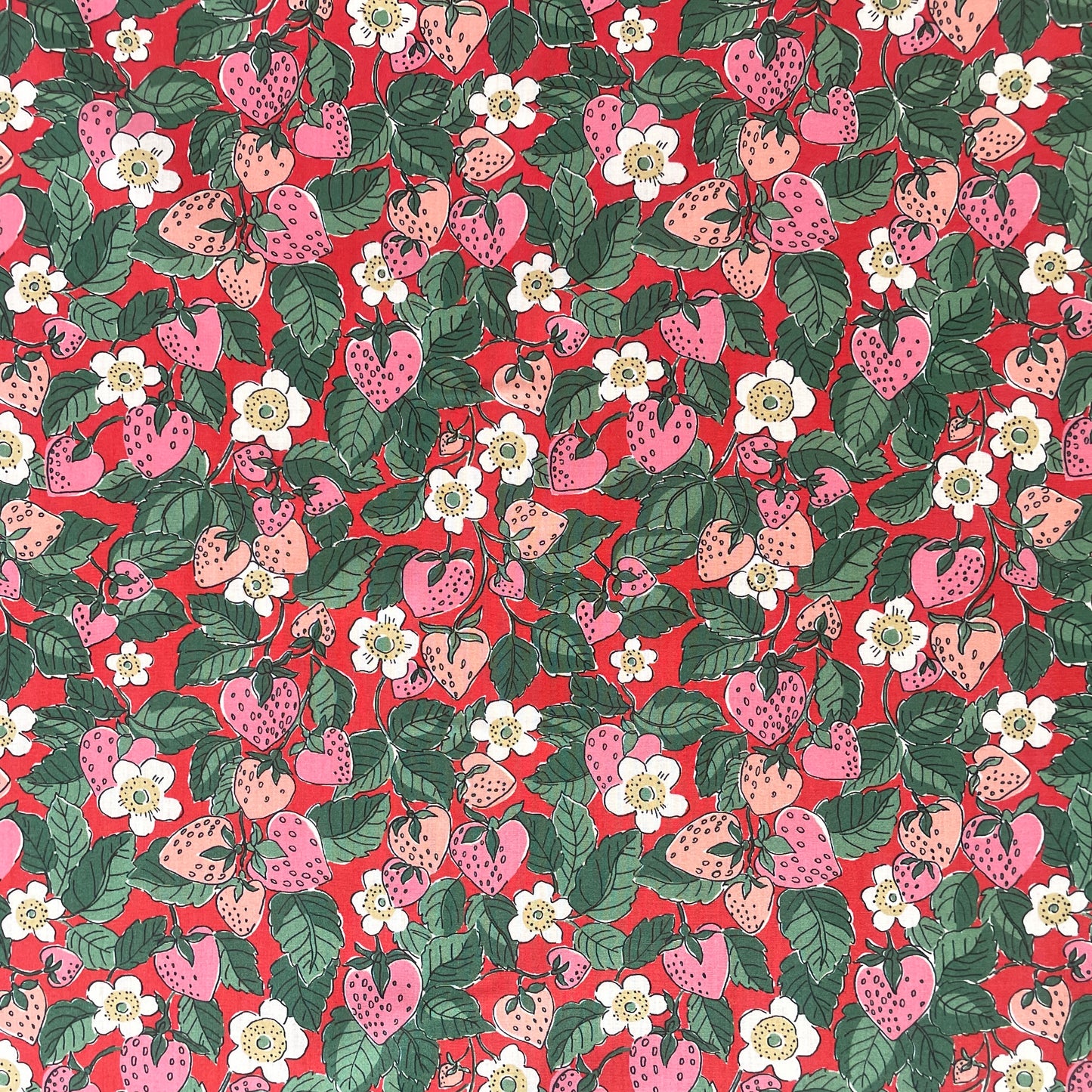 Liberty Fabrics Strawberry Dream A Tana Lawn Cotton