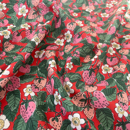 Liberty Fabrics Strawberry Dream A Tana Lawn Cotton