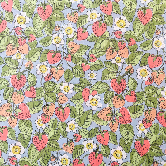 Liberty Fabrics Strawberry Dream B Tana Lawn Cotton