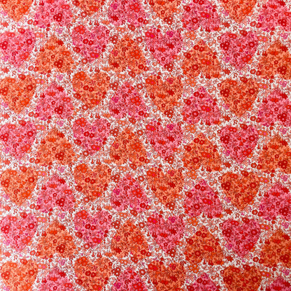 Liberty Fabrics Chamomile Hearts B Tana Lawn Cotton