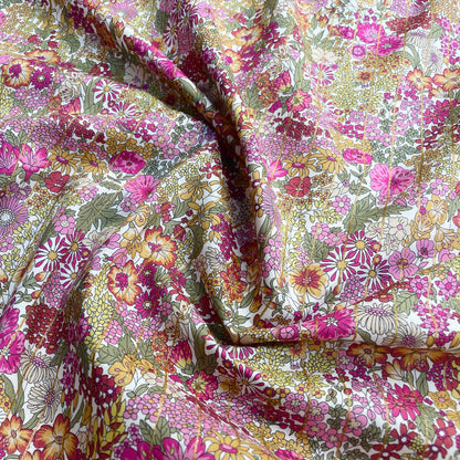 Liberty Fabrics Margaret Annie Stripe A Tana Lawn Cotton Metallic