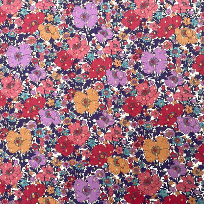 Liberty Fabrics Meadow Song Spot A Tana Lawn Cotton Metallic