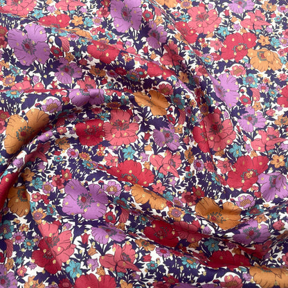 Liberty Fabrics Meadow Song Spot A Tana Lawn Cotton Metallic