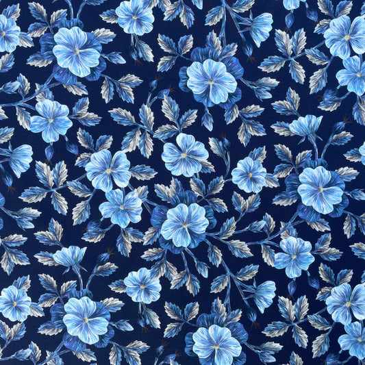 Liberty Fabrics Embroidered Botanical Y Tana Lawn Cotton