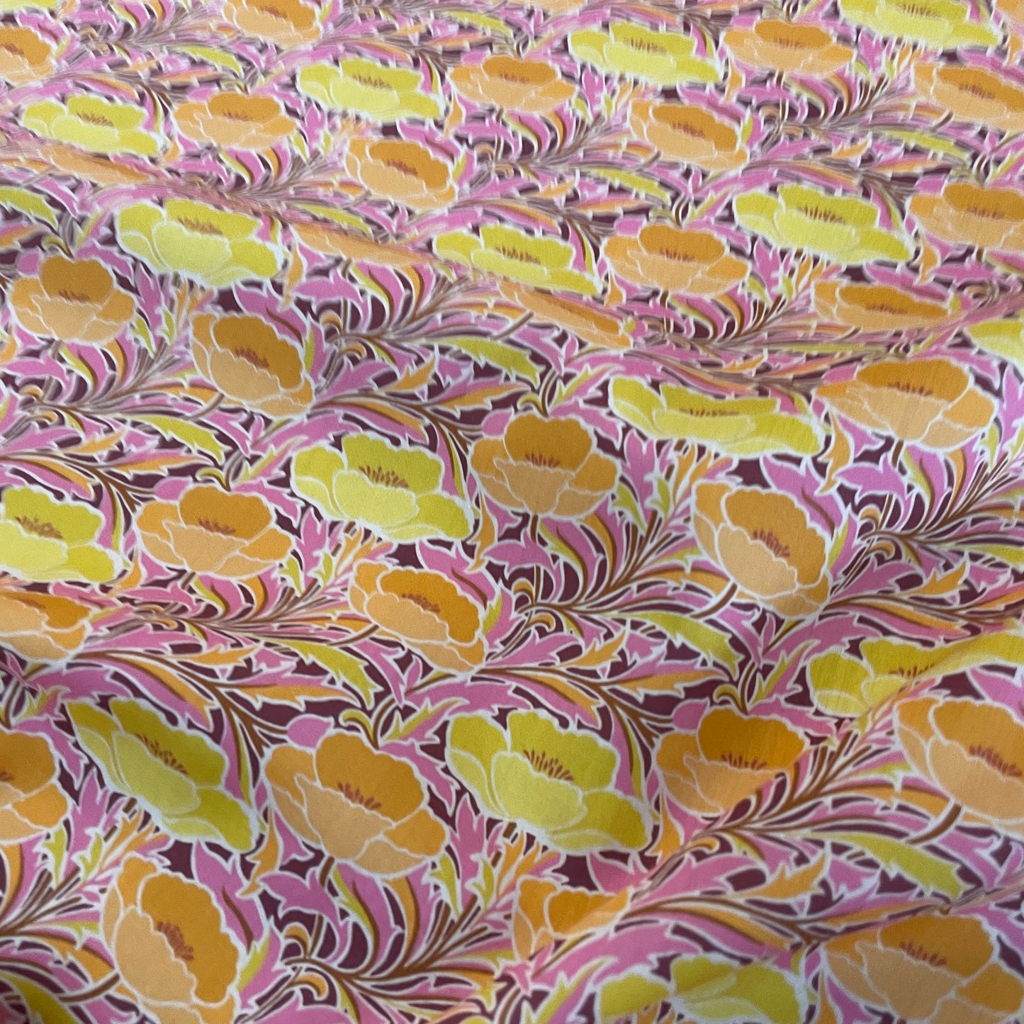 Liberty Fabrics Poppy Canopy C Tana Lawn Cotton