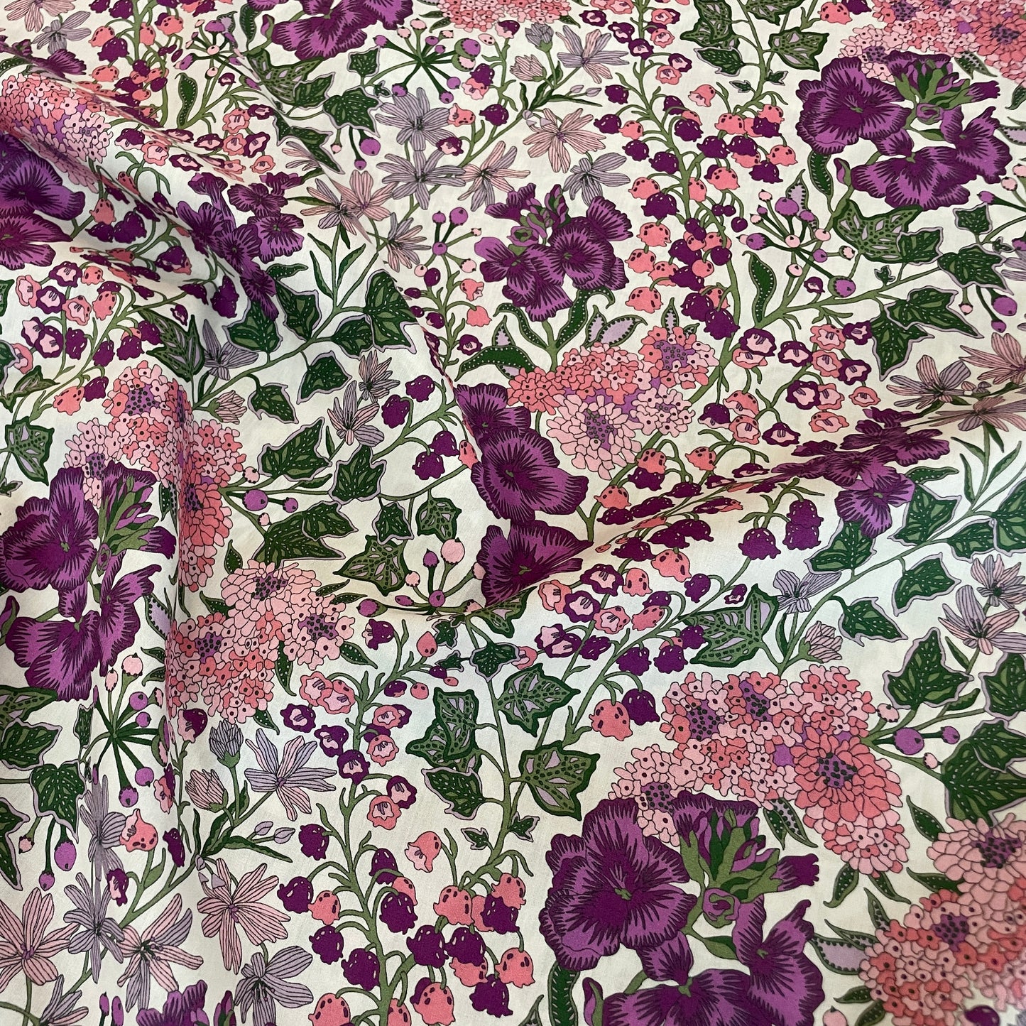Liberty Fabrics Edna Berry U Tana Lawn Cotton