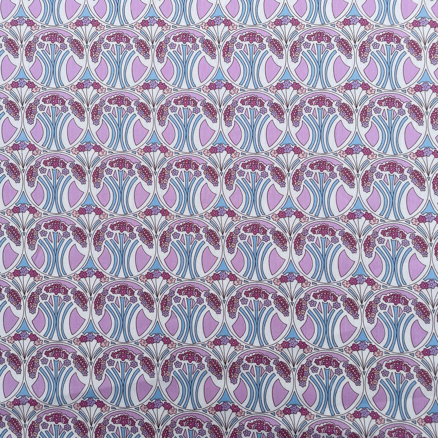 Liberty Fabrics Mauverina B Tana Lawn Cotton