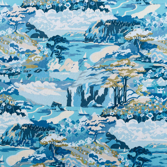 Liberty Fabrics Coastal Landscape B Tana Lawn Cotton