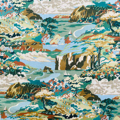 Liberty Fabrics Coastal Landscape C Tana Lawn Cotton
