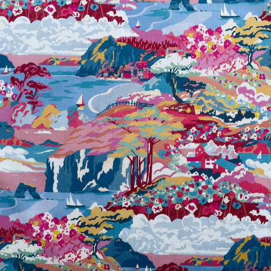 Liberty Fabrics Coastal Landscape A Tana Lawn Cotton