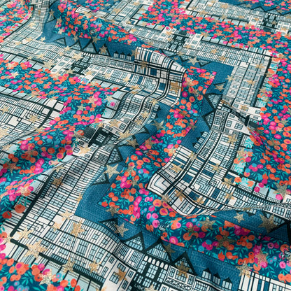 Liberty Fabrics Tudor Berry B Tana Lawn Cotton