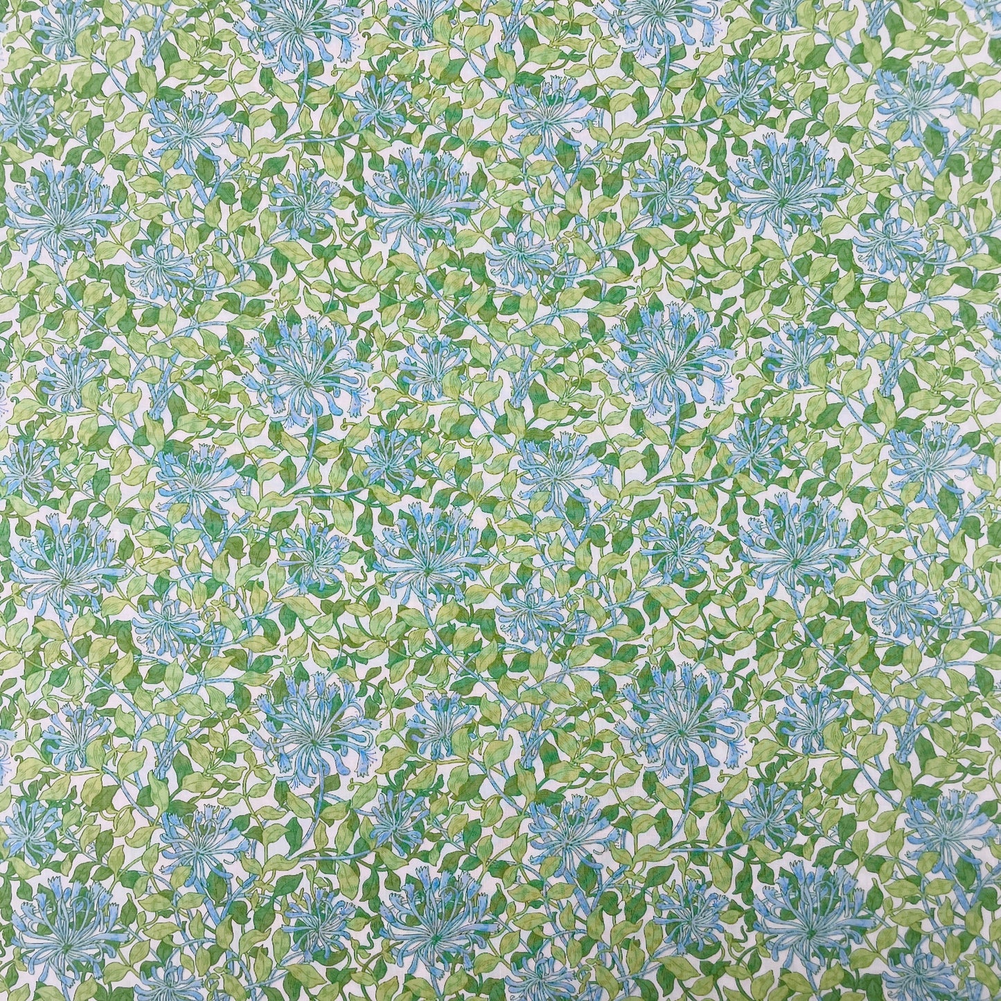 Pima Cotton Lawn Fabric Honeysuckle B May Morris