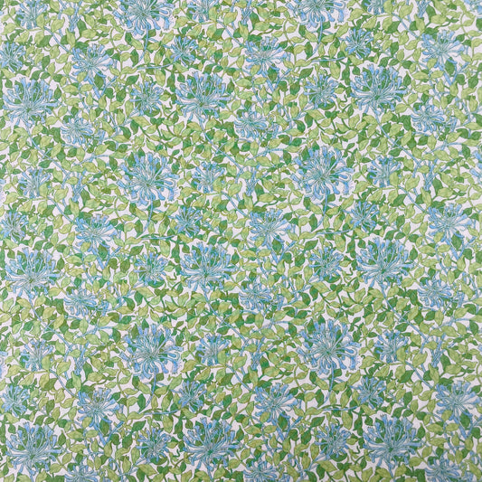 Pima Cotton Lawn Fabric Honeysuckle B May Morris