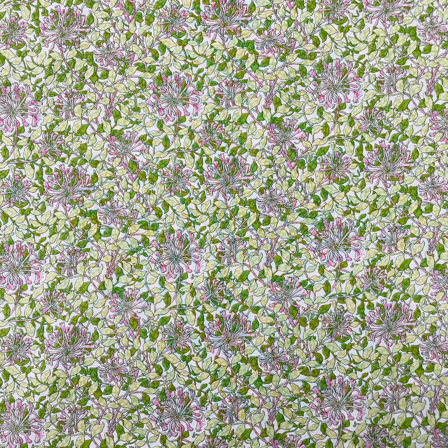 Pima Cotton Lawn Fabric Honeysuckle C May Morris