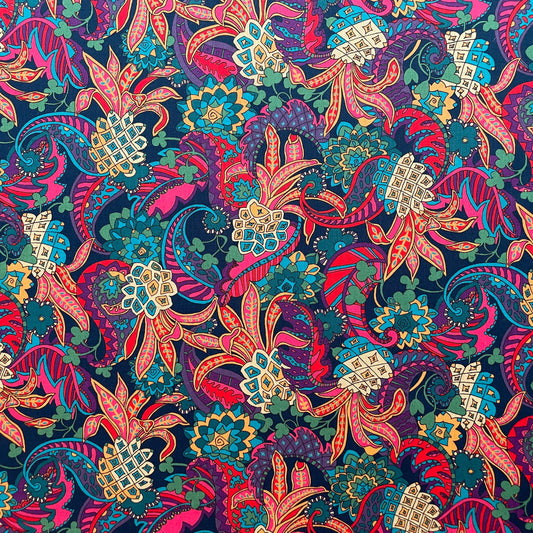 Liberty Fabrics Pineapple Paisley B Tana Lawn Cotton