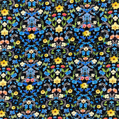 Liberty Fabrics シルククレープデシン オーロラC