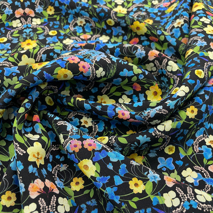 Liberty Fabrics シルククレープデシン オーロラC