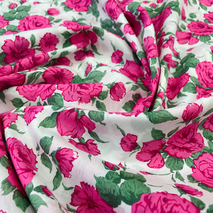 Liberty Fabrics Carline Rose C Tana Lawn Cotton