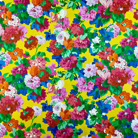 Liberty Fabrics Silk Satin Chatsworth Bloom B