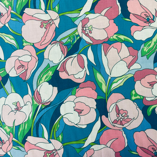 Liberty Fabrics Alberta Tulip B Organic Tana Lawn Cotton