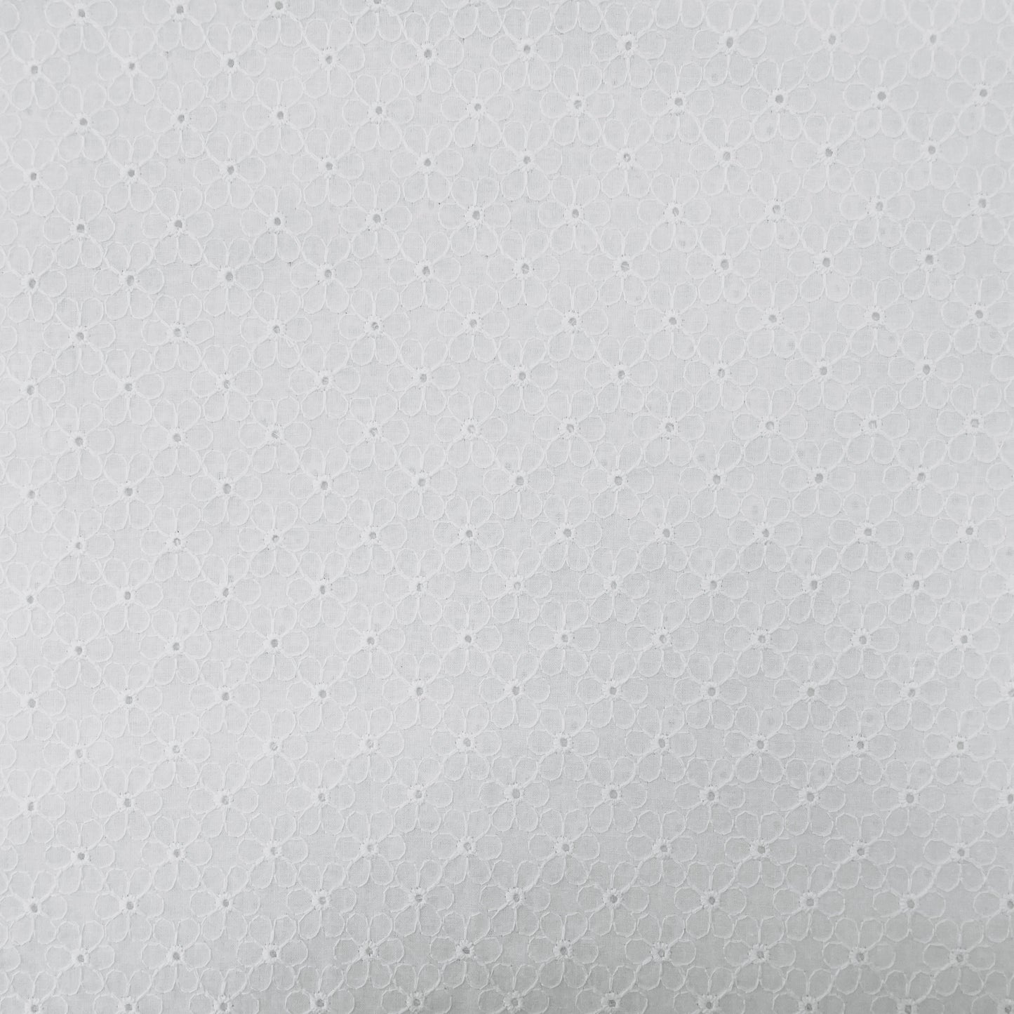 Broderie Anglaise - White   100% Cotton Fabric