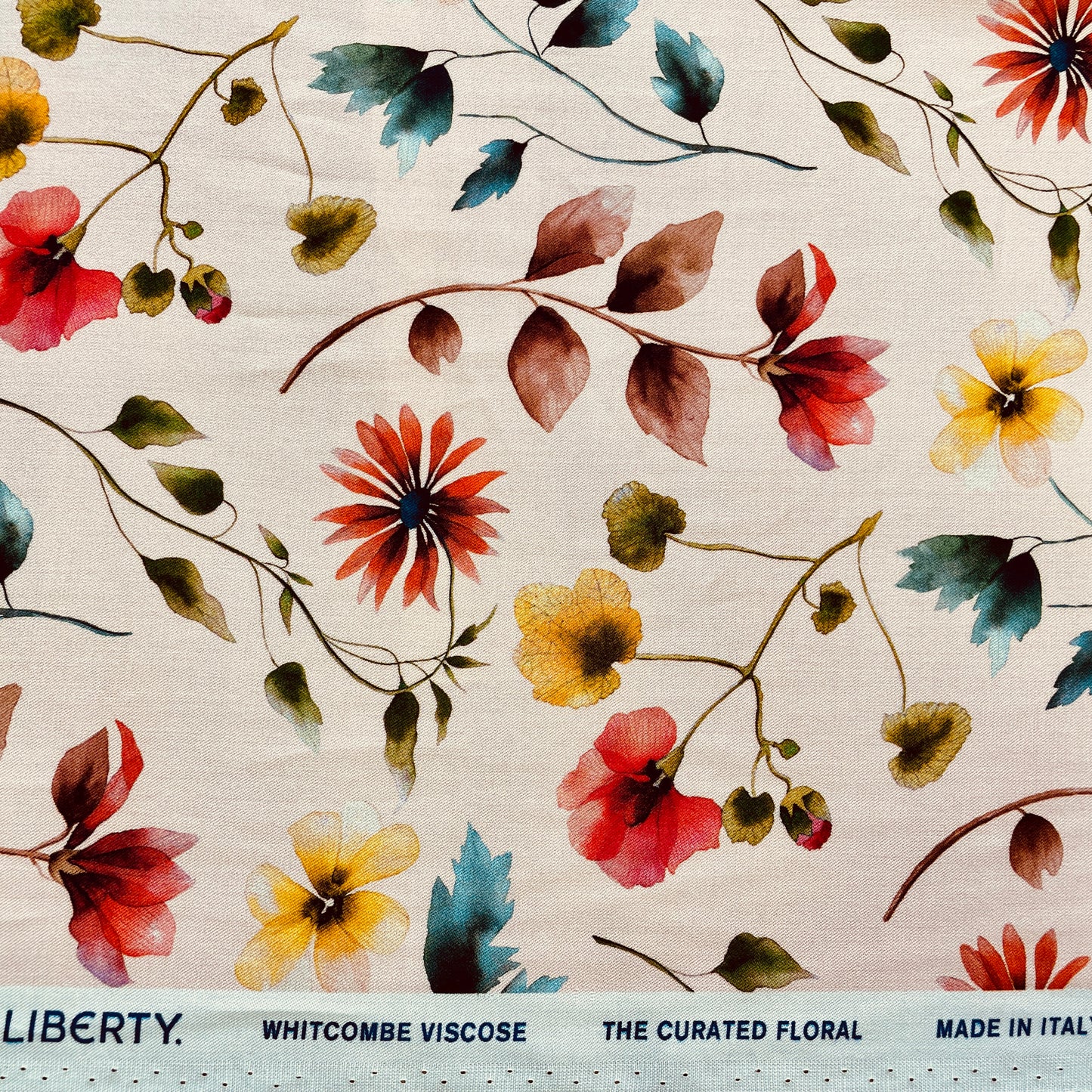 Liberty Fabrics Whitcombe Viscose Twill Herbarium B