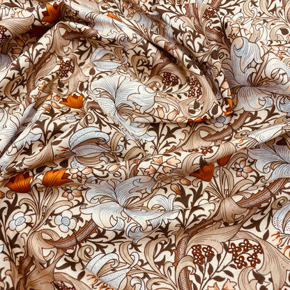 Pima Cotton Lawn Fabric - Golden Lily A - John Henry Dearle