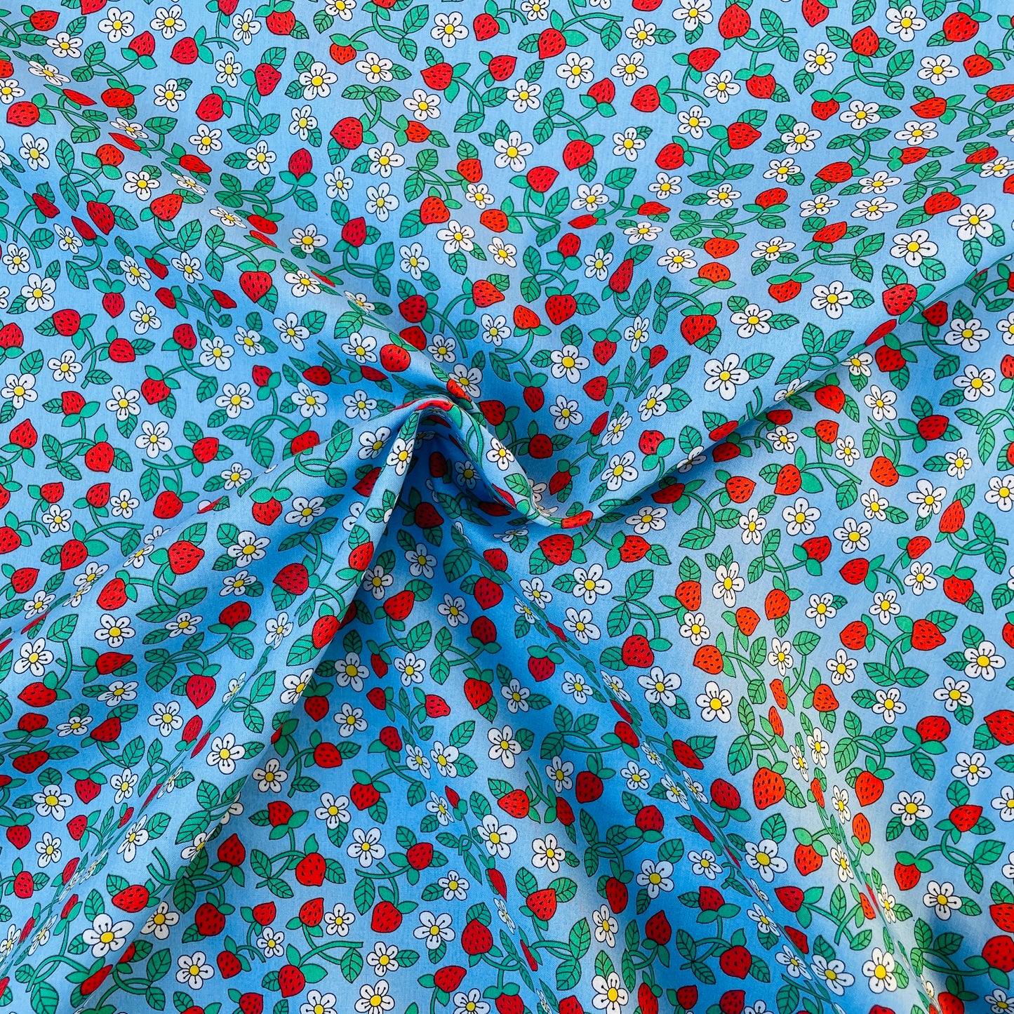 Liberty Fabrics Strawberries And Cream Z Tana Lawn Cotton