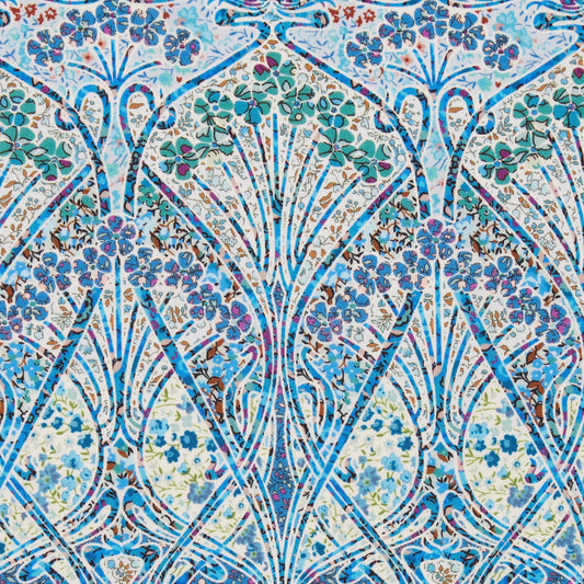 Liberty Fabrics Silk Crepe de Chine Ianthe Blossom B
