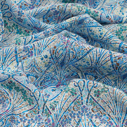 Liberty Fabrics Silk Crepe de Chine Ianthe Blossom B