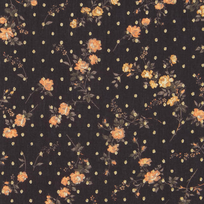 Liberty Fabrics Elizabeth Spot B Tana Lawn Cotton Metallic