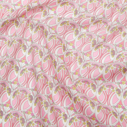 Liberty Fabrics Mauverina A Tana Lawn Cotton Metallic