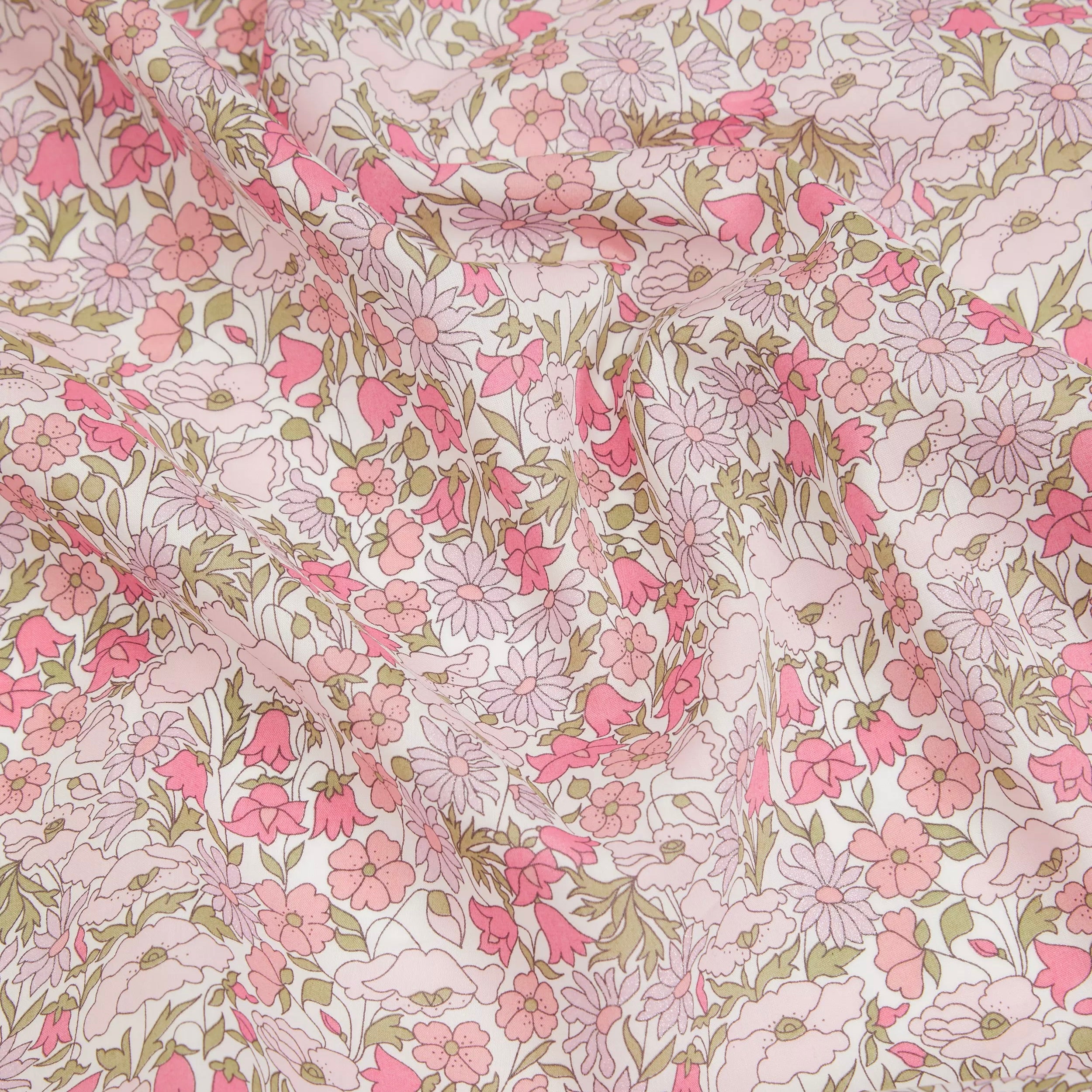 Liberty Fabrics Poppy and Daisy AA Tana Lawn Cotton (Metallic) – The ...
