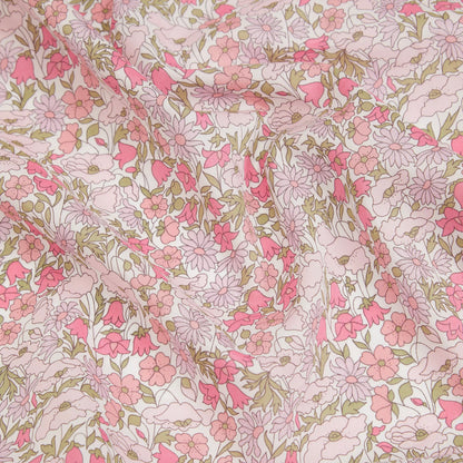 Liberty Fabrics Poppy and Daisy AA Tana Lawn Cotton  (Metallic)