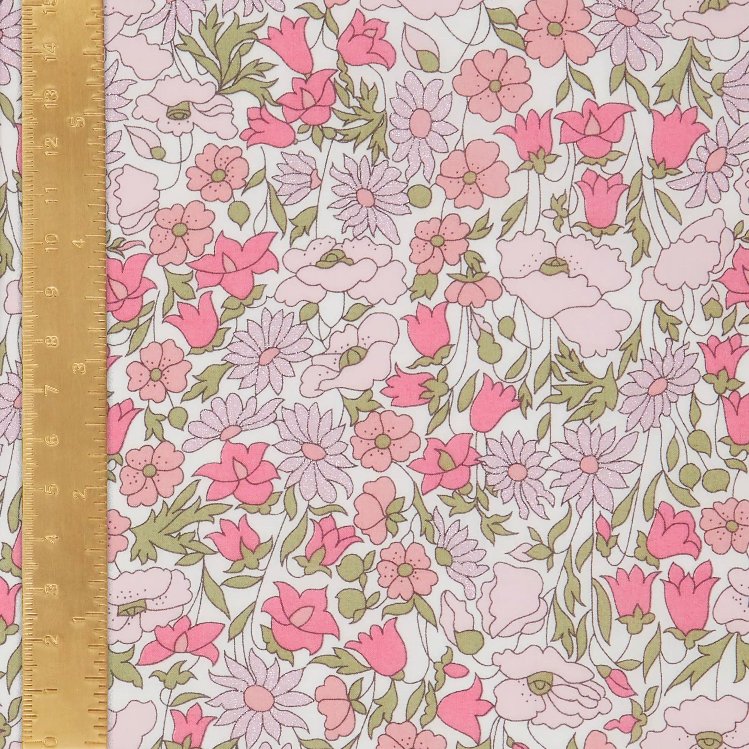 Liberty Fabrics Poppy and Daisy AA Tana Lawn Cotton (Metallic) – The ...