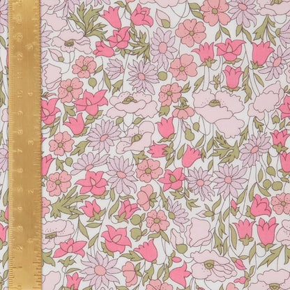 Liberty Fabrics Poppy and Daisy AA Tana Lawn Cotton  (Metallic)