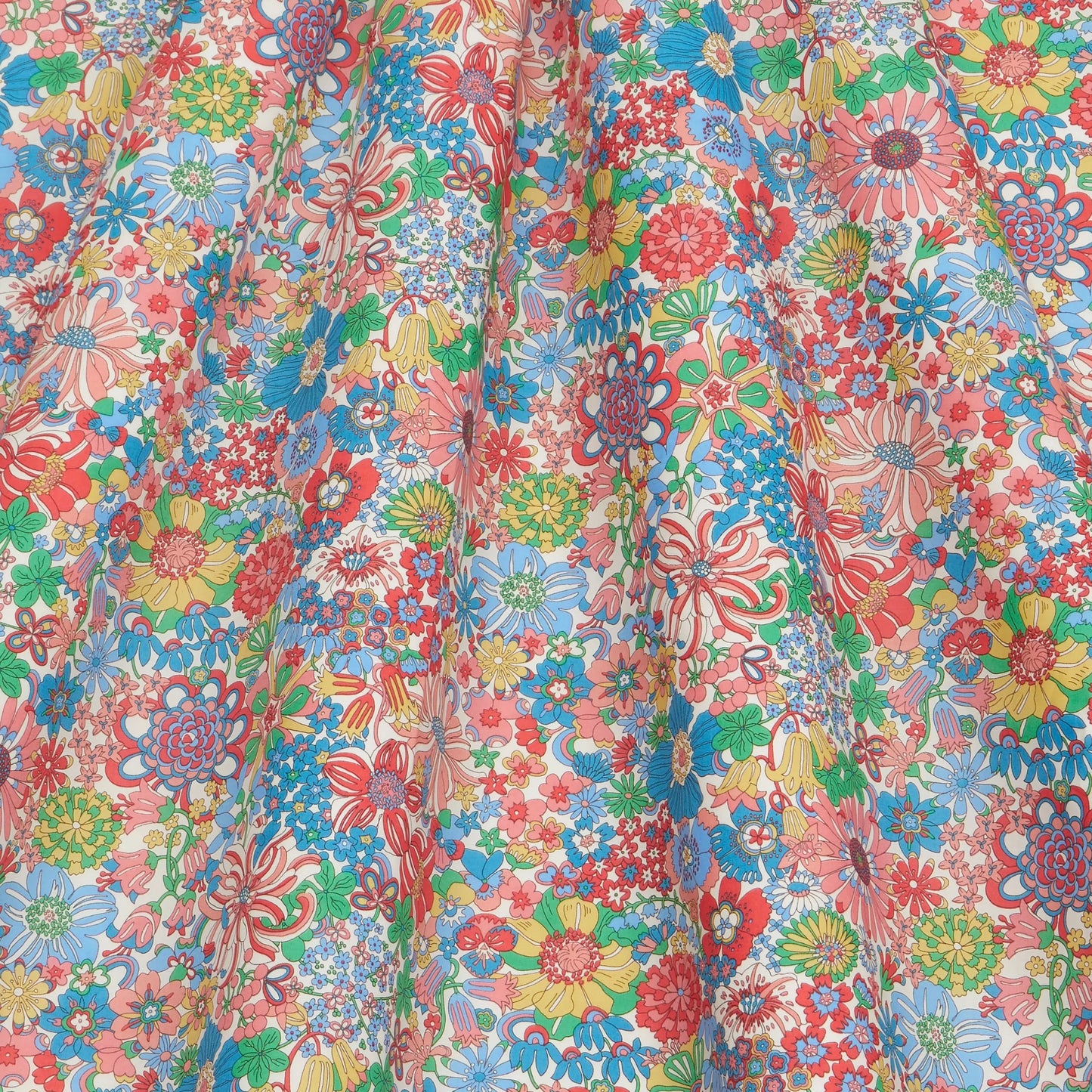 Liberty Fabrics Regenbogen Garten A Tana Rasen Baumwolle