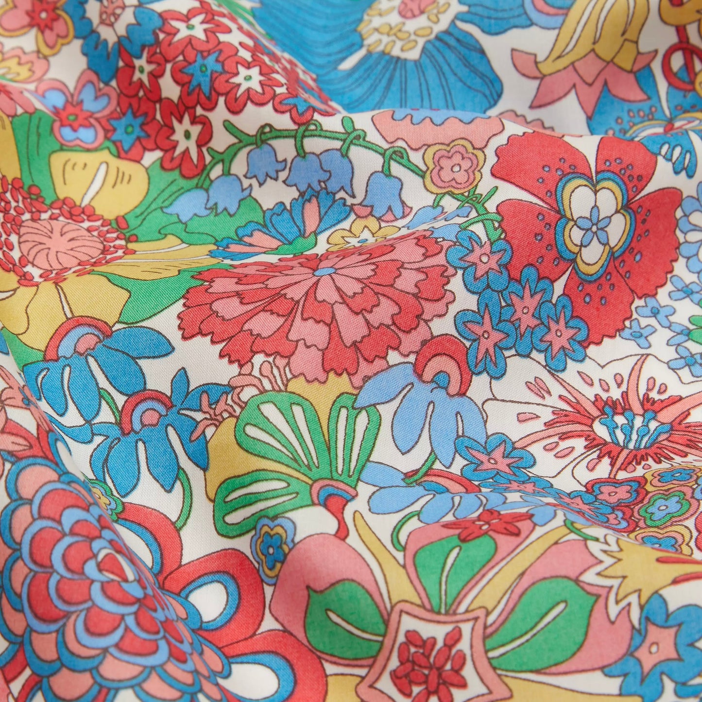 Liberty Fabrics Regenbogen Garten A Tana Rasen Baumwolle