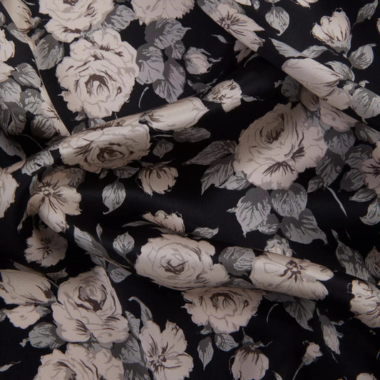 Liberty Fabrics Silk Satin Carline Rose E
