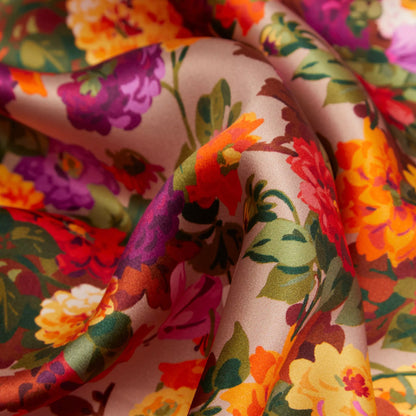 Liberty Fabrics Silk Crepe de Chine Chatsworth Bloom C