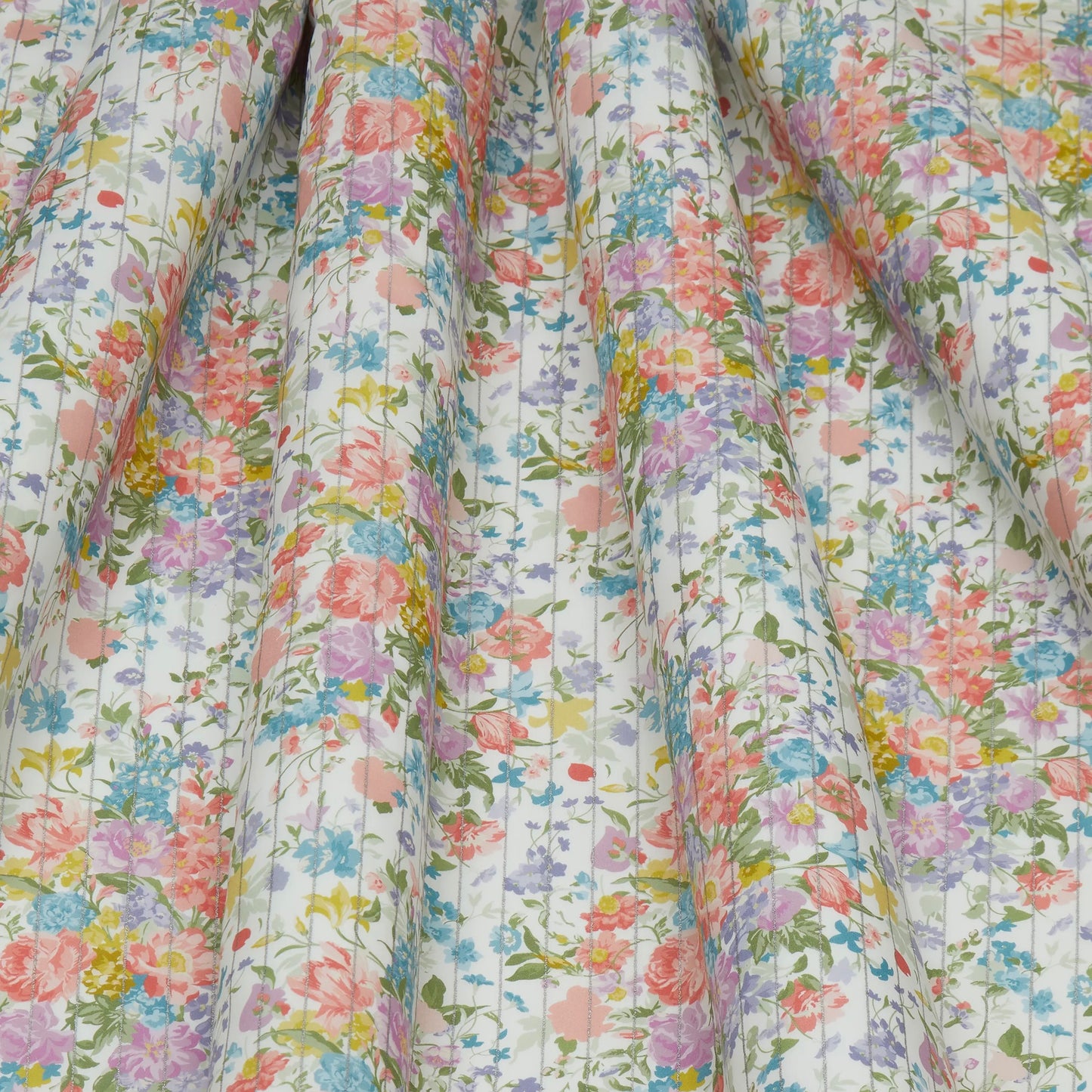 Liberty Fabrics & Bridgerton Bouquet Parade Stripe Tana Lawn Cotton