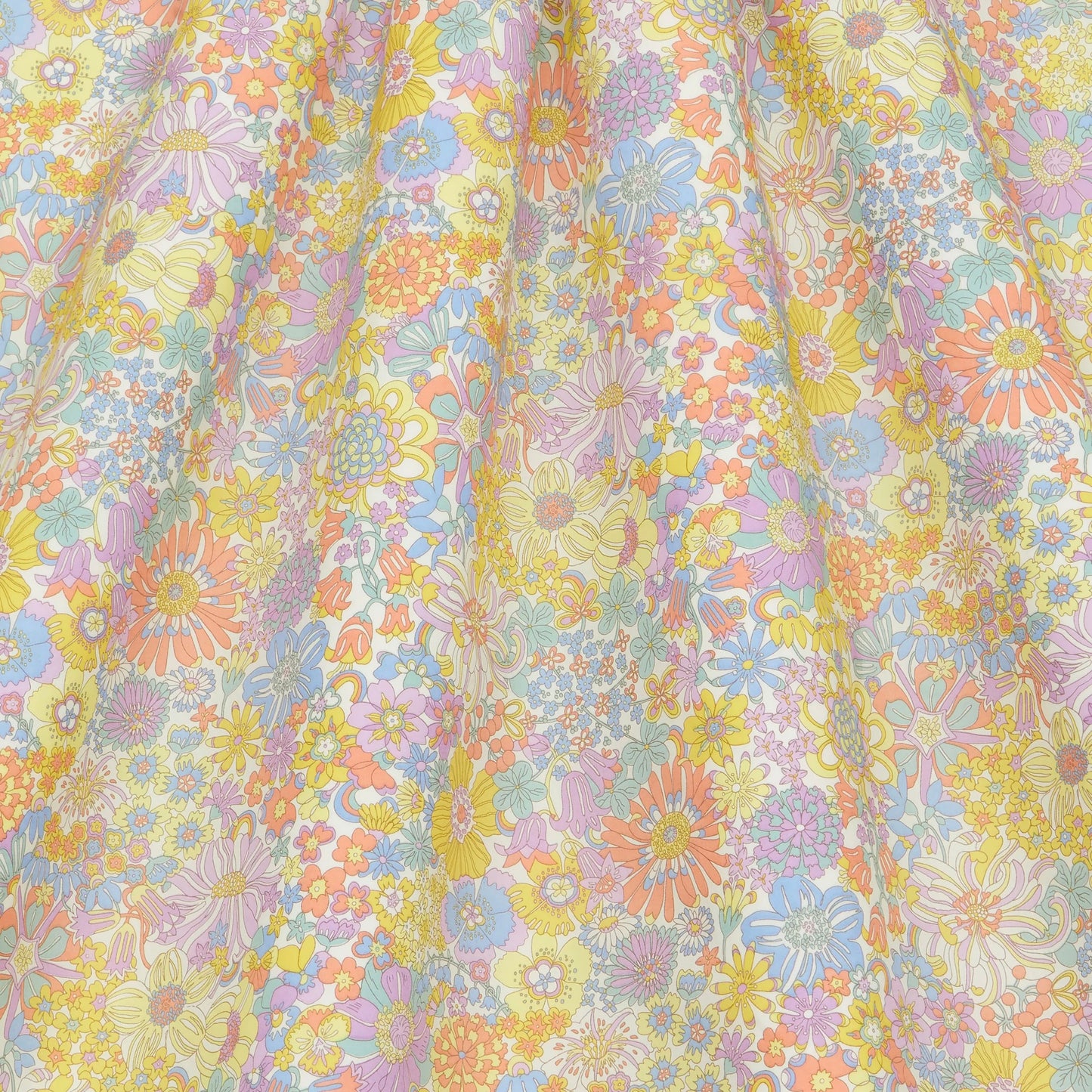Liberty Fabrics Rainbow Garden C Tana Lawn Cotton