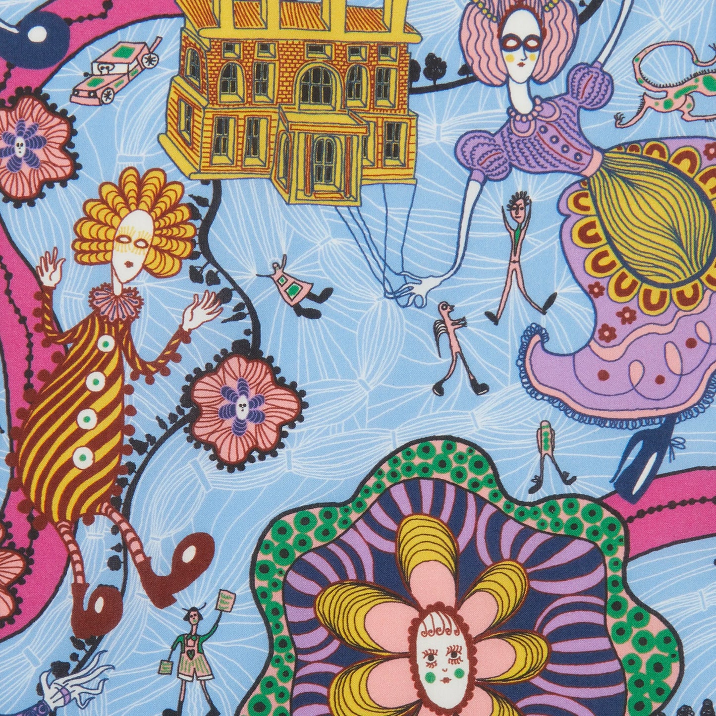 Liberty Fabrics Grayson Perry for Liberty Shirley Smith B Tana Lawn Cotton