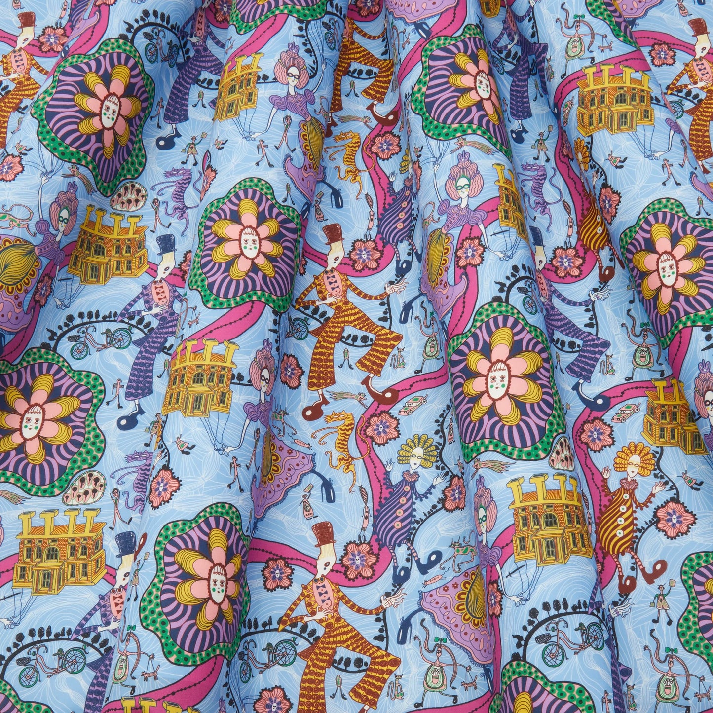 Liberty Fabrics Grayson Perry for Liberty Shirley Smith B Tana Lawn Cotton