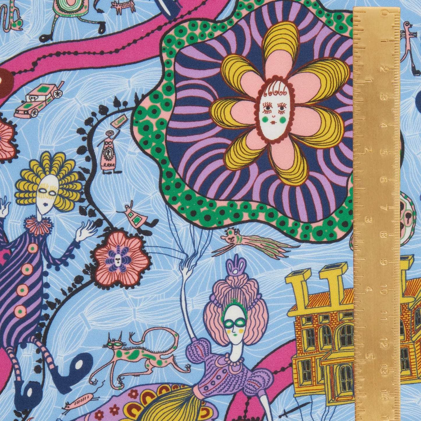 Liberty Fabrics Grayson Perry for Liberty Shirley Smith B Tana Lawn Cotton