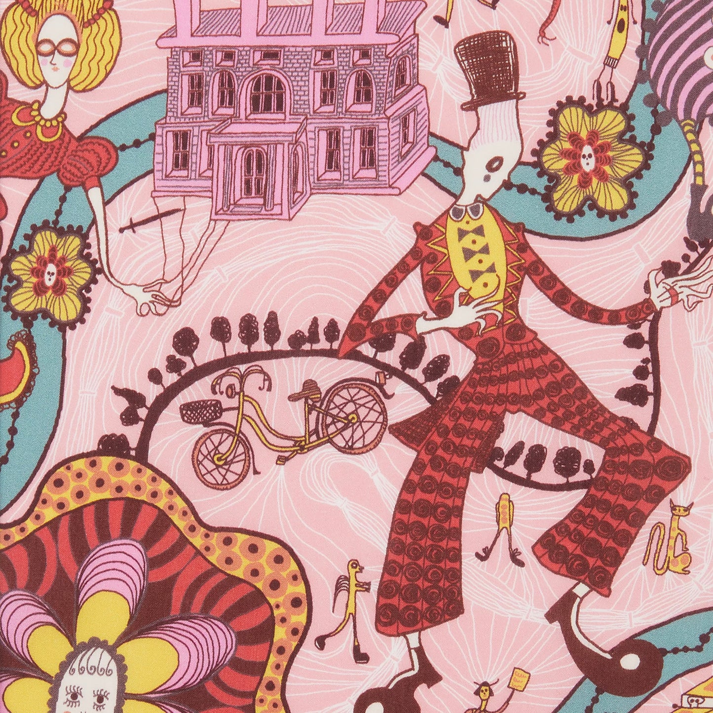 Liberty Fabrics Grayson Perry for Liberty Shirley Smith C Tana Lawn Cotton