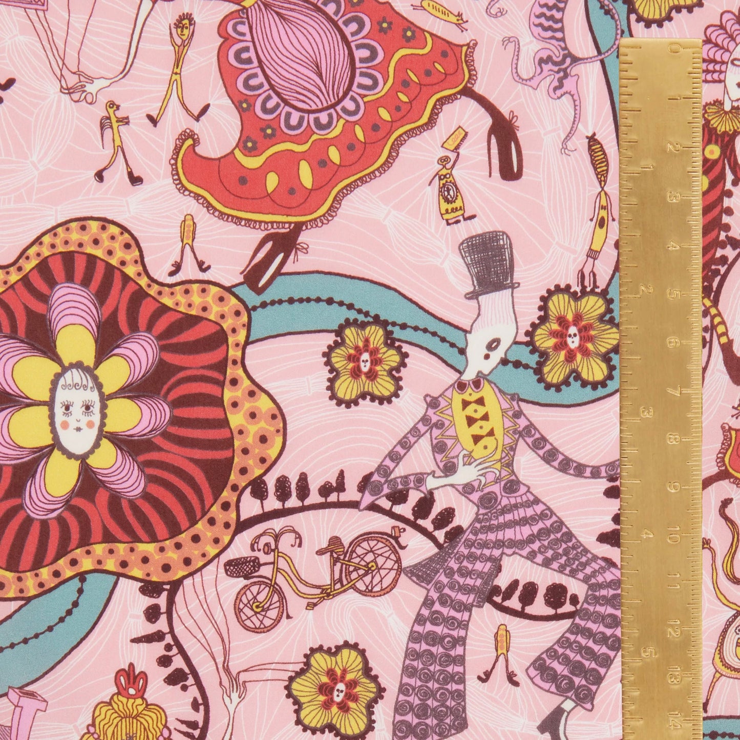 Liberty Fabrics Grayson Perry for Liberty Shirley Smith C Tana Lawn Cotton