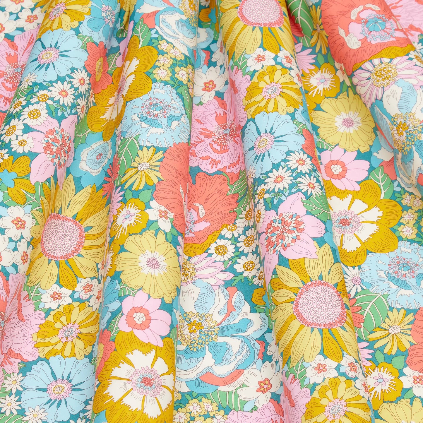 Liberty Fabrics Summers in the Sun B Tana Lawn Cotton